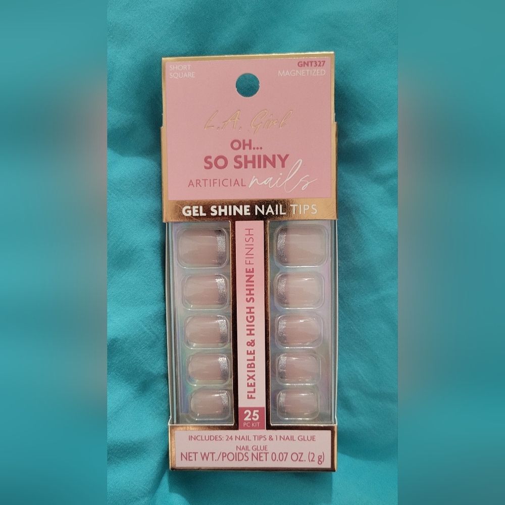L.A. Colors Gel Shine Artificial Nail Tips - Soft Pink